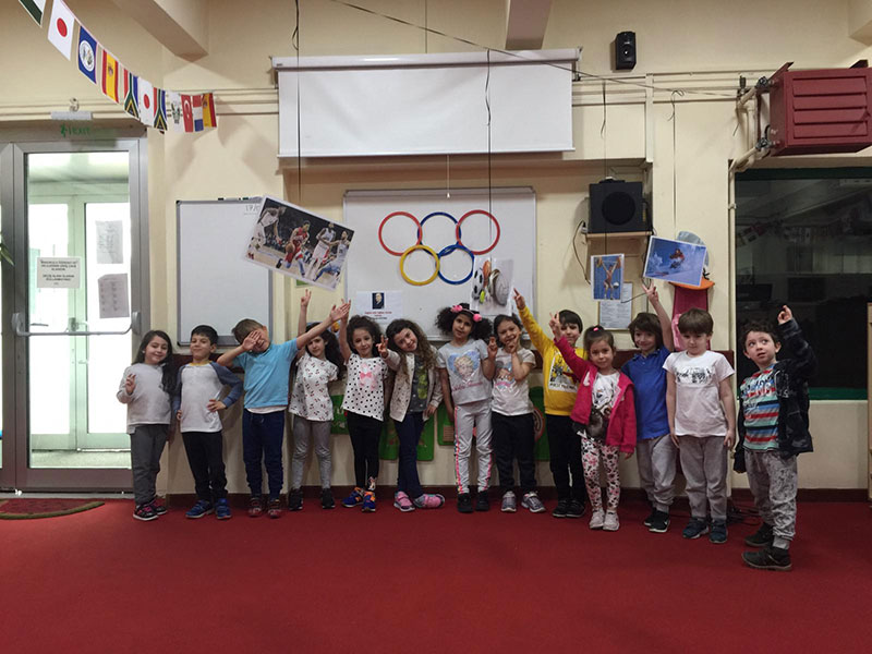 We celebrated the sports day by saying 'A healthy head can be found in a solid body'